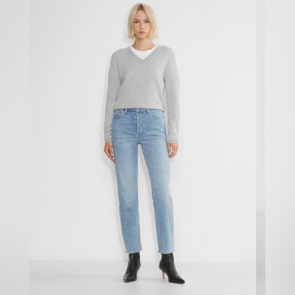 Like new Denim Forum The Arlo High Rise Straight 28L - Picture 1 of 7